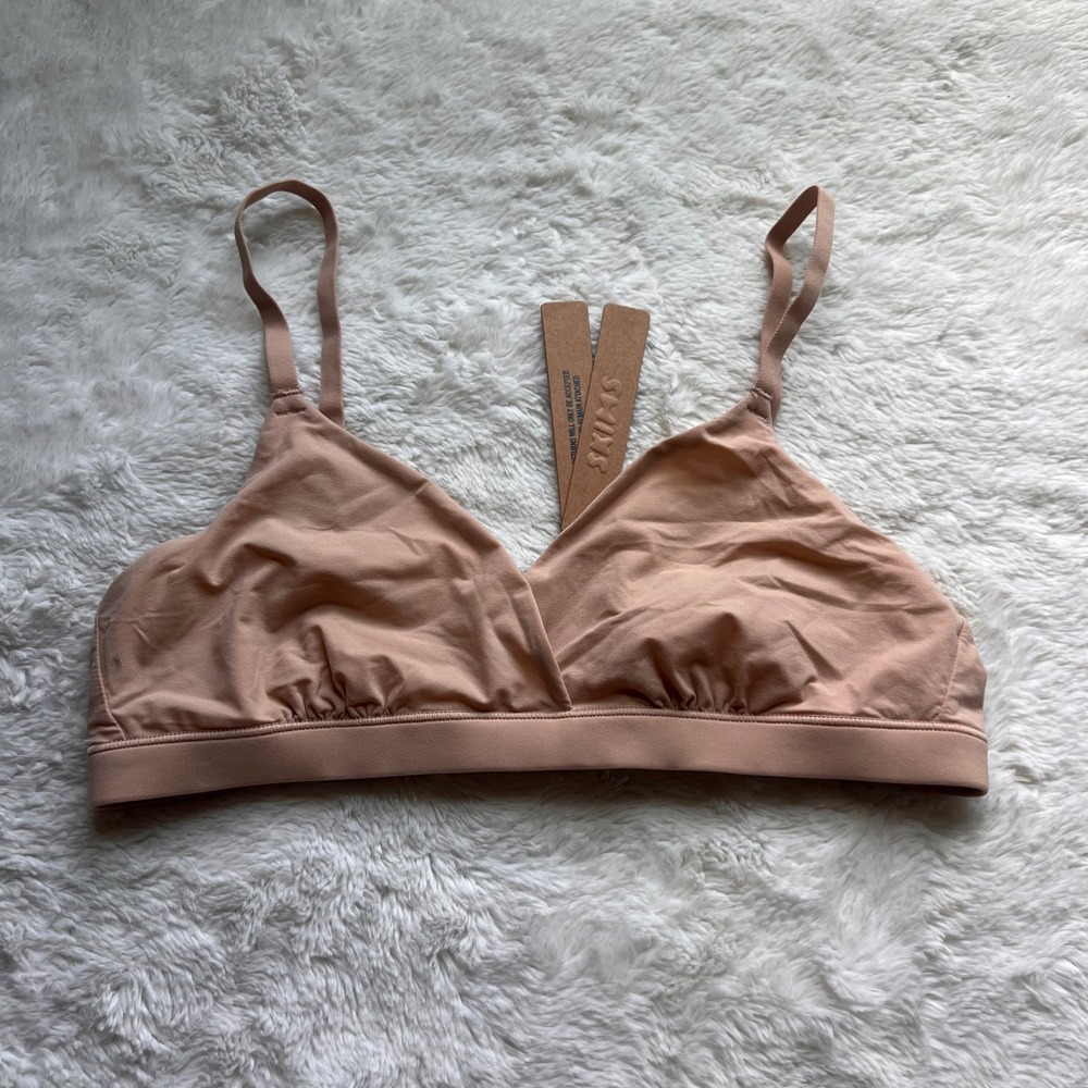 SKIMS Women's Fits Everybody Crossover Bralette Clay BR-TRI-9199 Size Small NWT